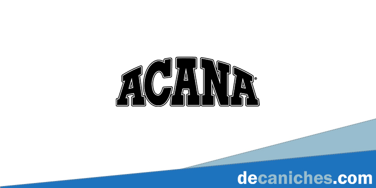Logotipo de la marca de piensos Acana.