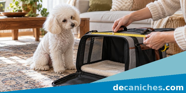 Medición del transportín adecuado para un caniche medir un transportín para caniche antes de comprarlo